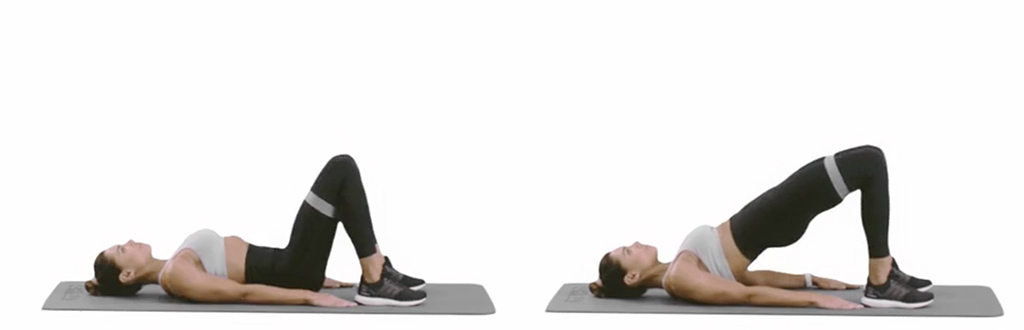 Glute Bridge with Resistance Band