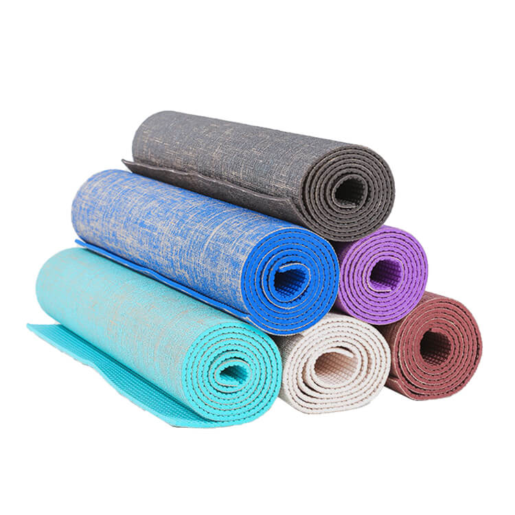 Hemp + PVC Yoga Mat