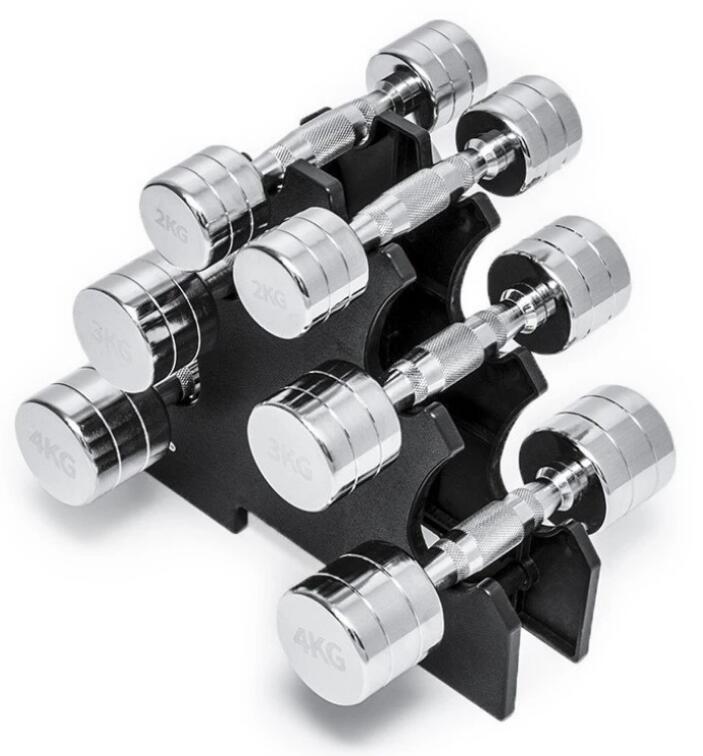 Mild Steel Chrome Plated Fitness Equipment Dumbbells