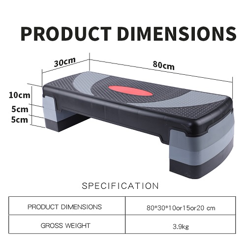 Studio Exercise Equipment Adjustable Aerobic Step Up