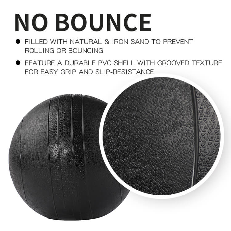 PVC Stone No Bounce Slam Ball Wall Medicine Ball