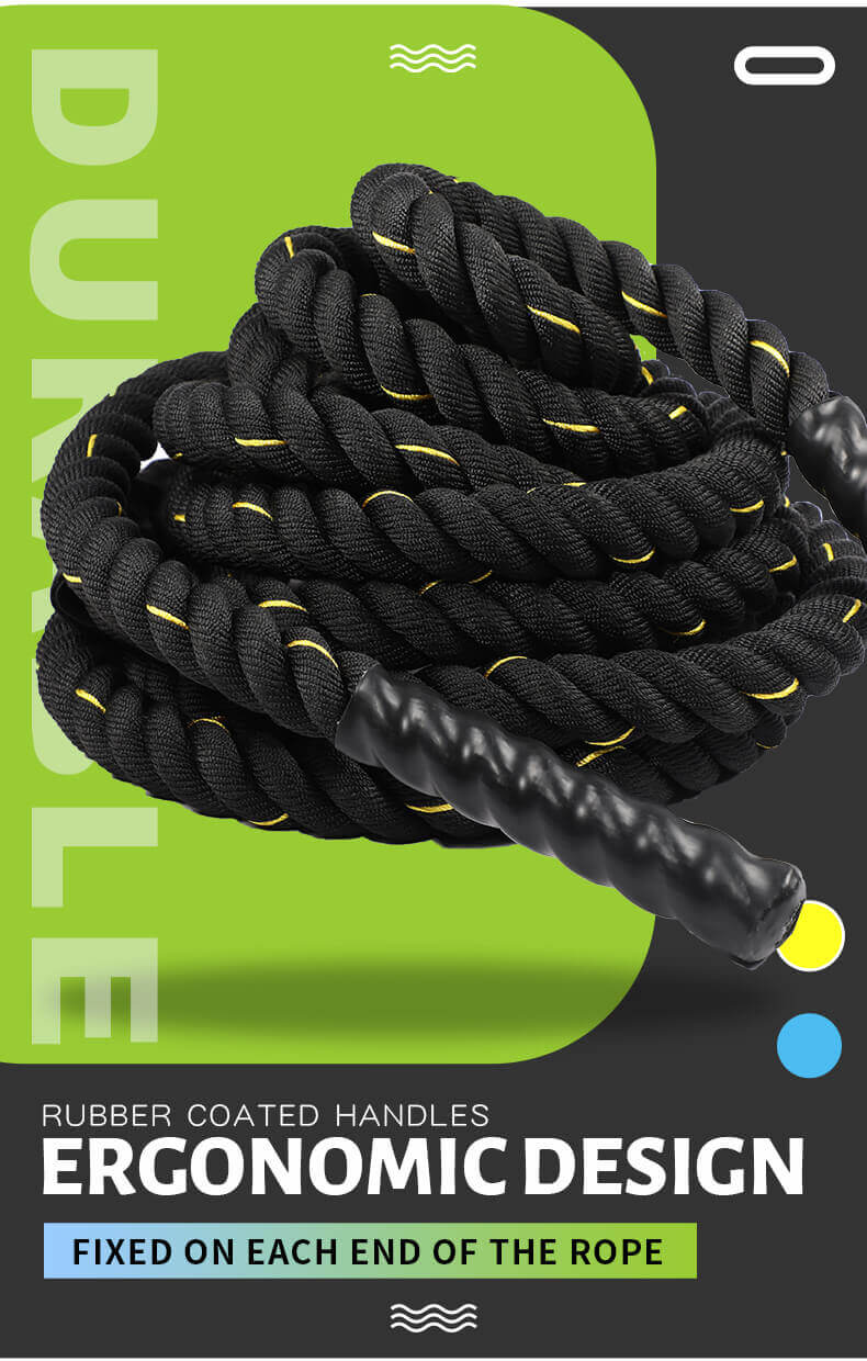 High Quality Body Building Battle Rope with Nylon Cover