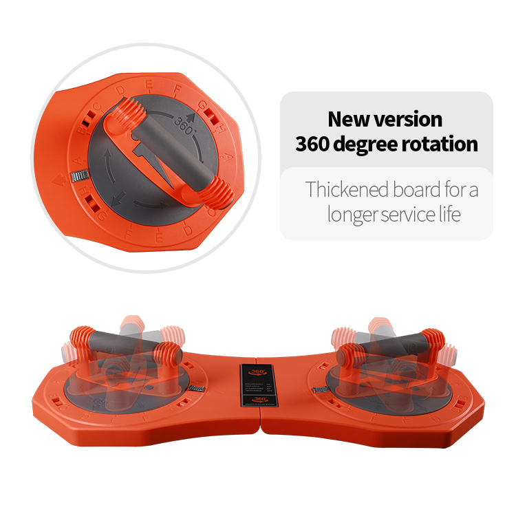 Orange Color Rotating Pushup Board