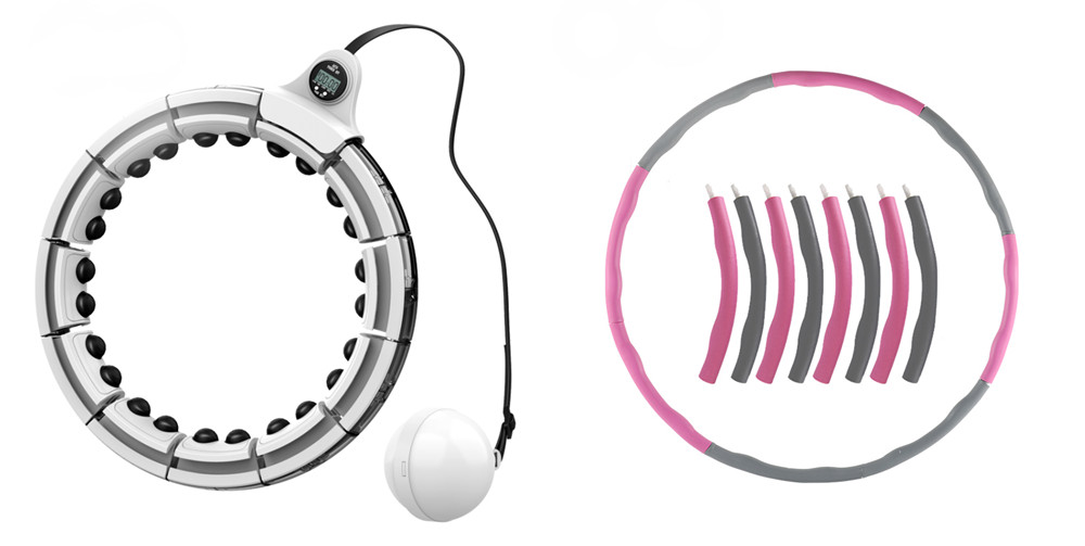 abnehmbare Hula Hoops gegen gewöhnliche Hula -Hoops