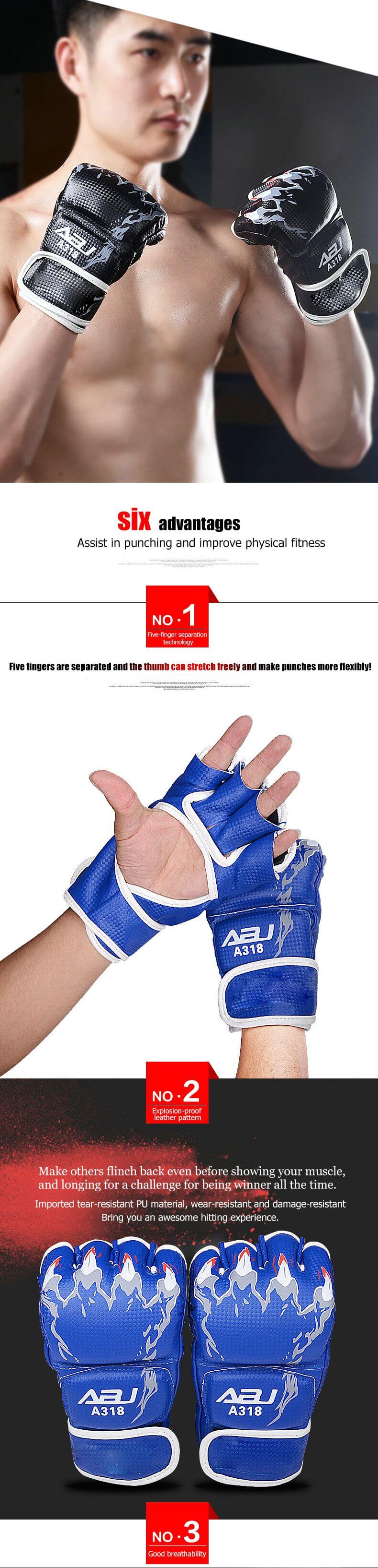 Half Finger Boxing Gloves