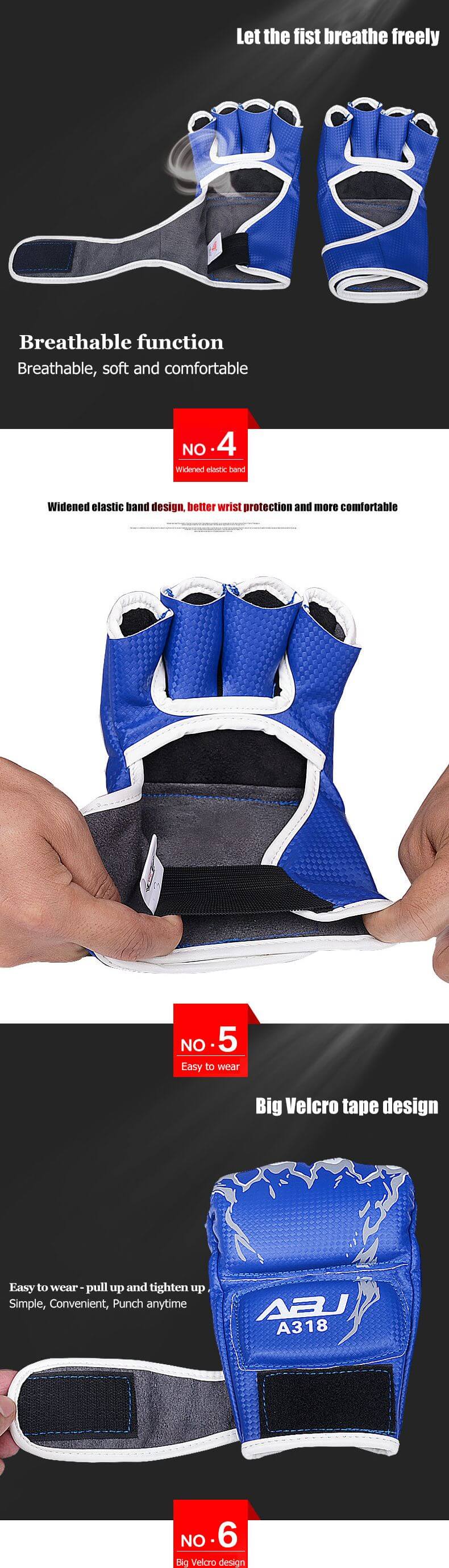 Half Finger Boxing Gloves