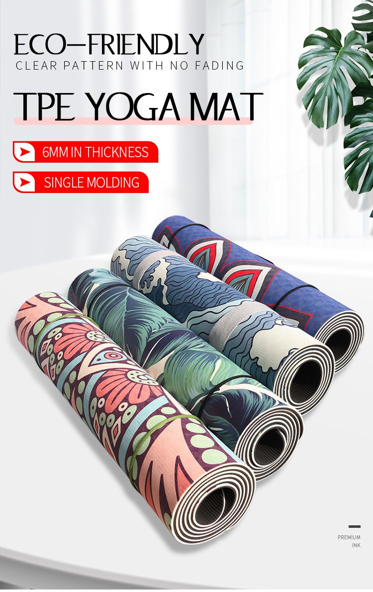 TPE Printed Yoga Mat