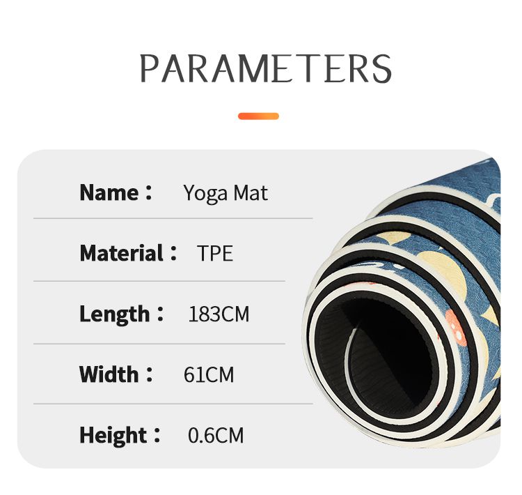 TPE Printed Yoga Mat