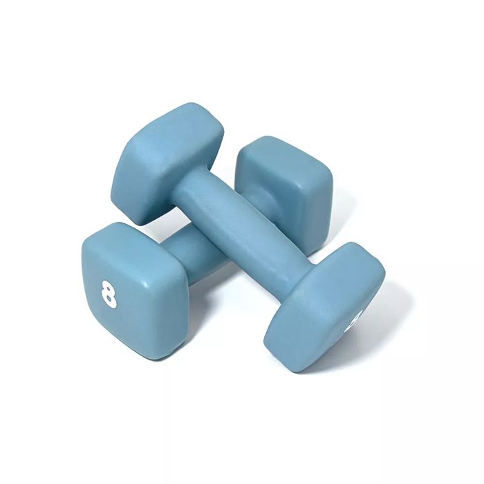 Wholesale Ladies Color Neoprene Cast Iron Square Dumbbells