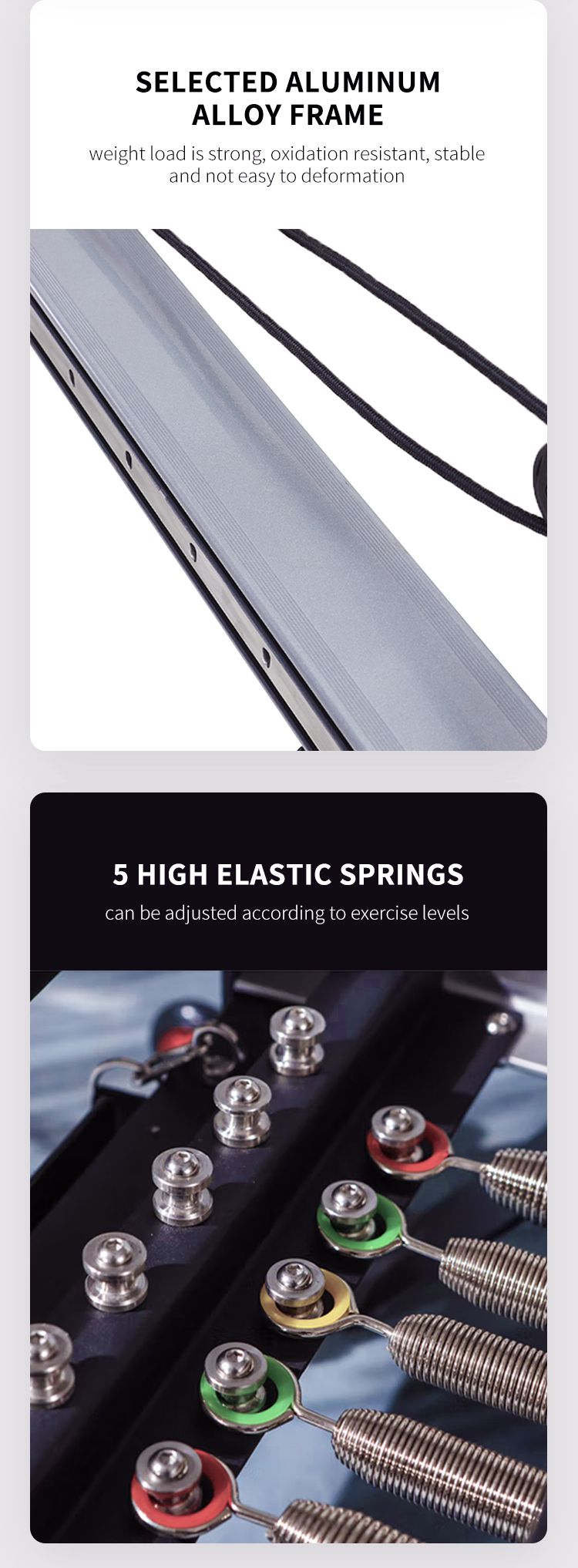 Aluminiumlegierung Pilates -Kernbett