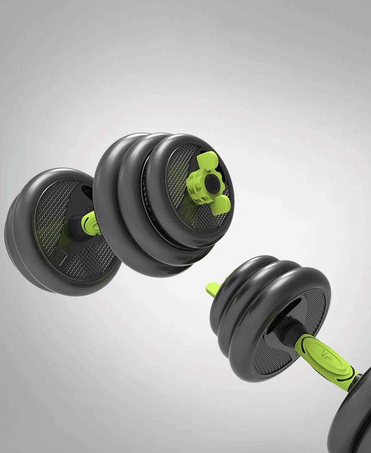 Wholesale Multi-function Rubber Coated Dumbbell