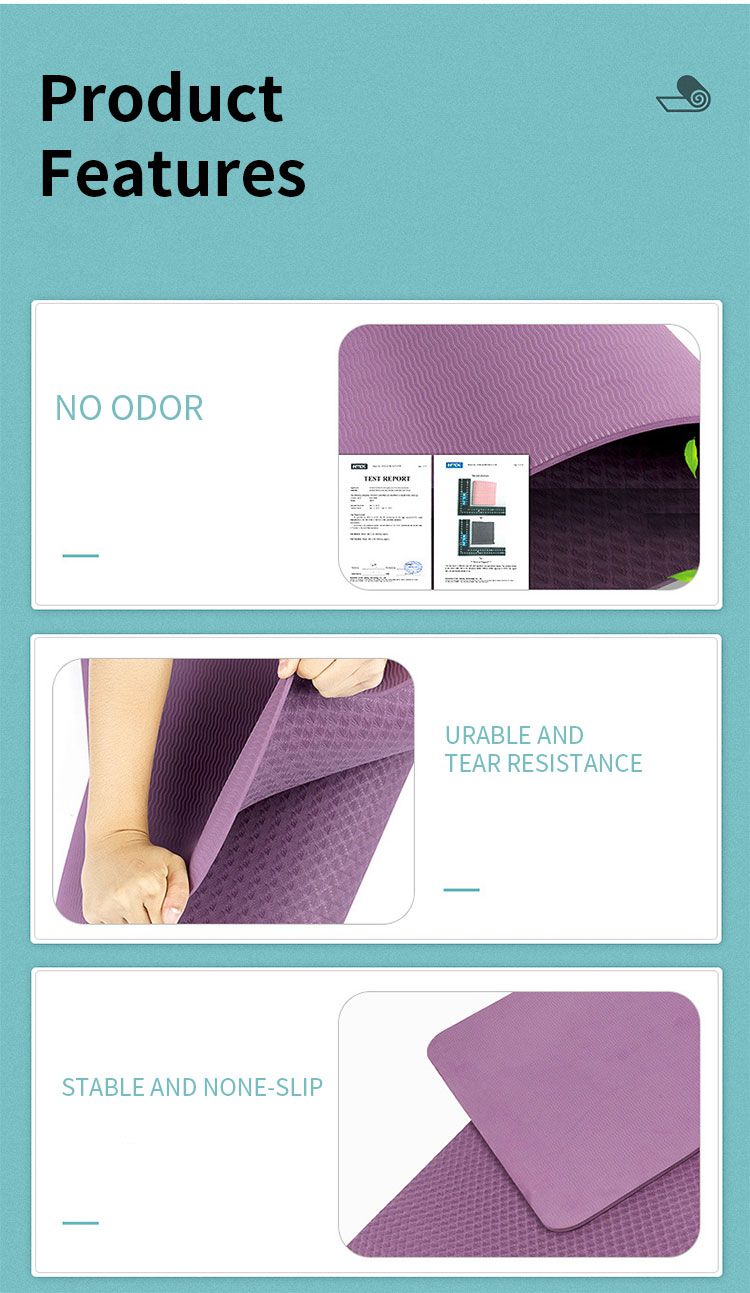 TPE Extra-large No-slip Fitness Mat