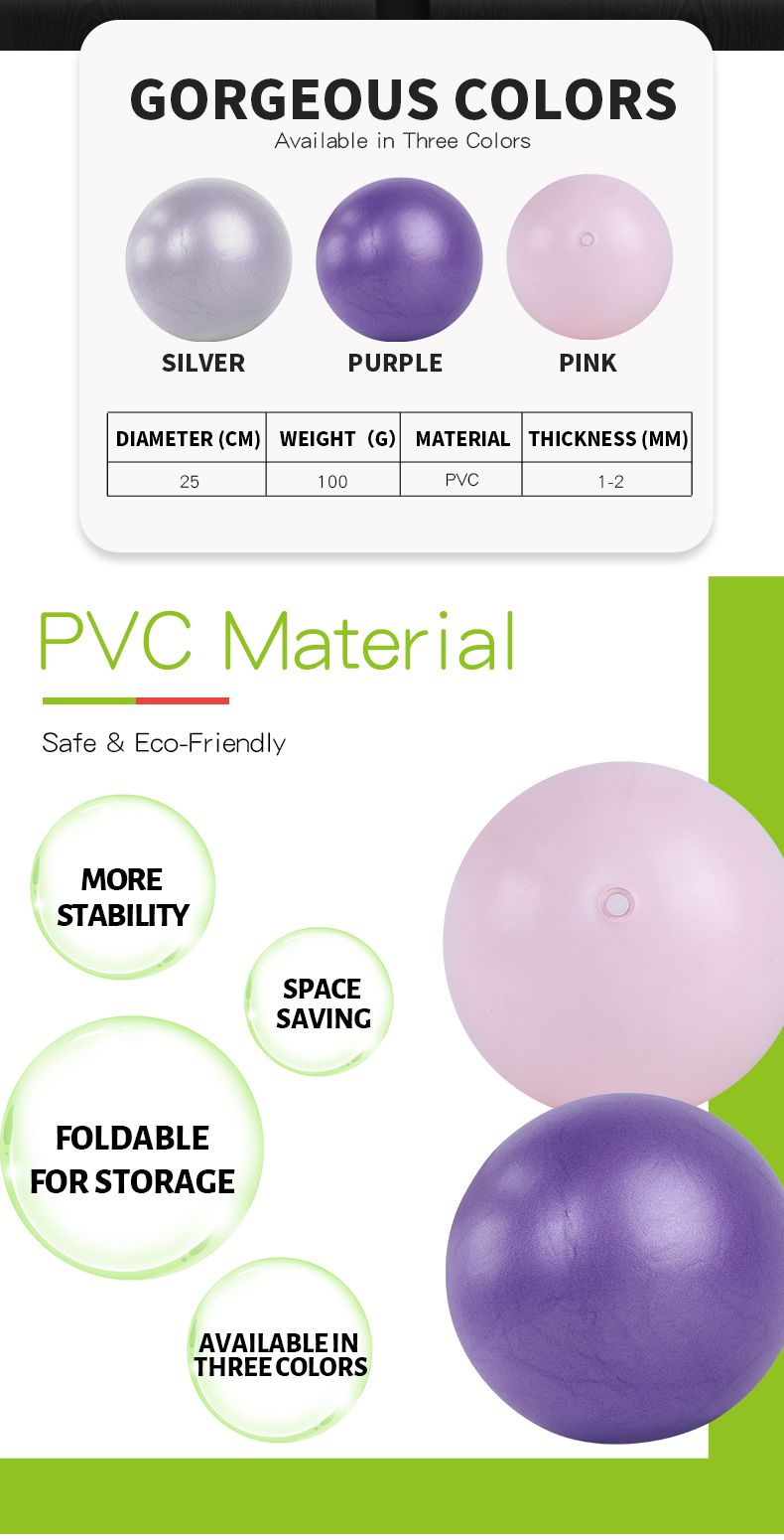 Fordable Pilates Exercise Ball