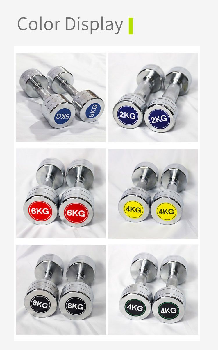 Wholesale High Grade Chrome Plated Stainless Steel Dumbbells