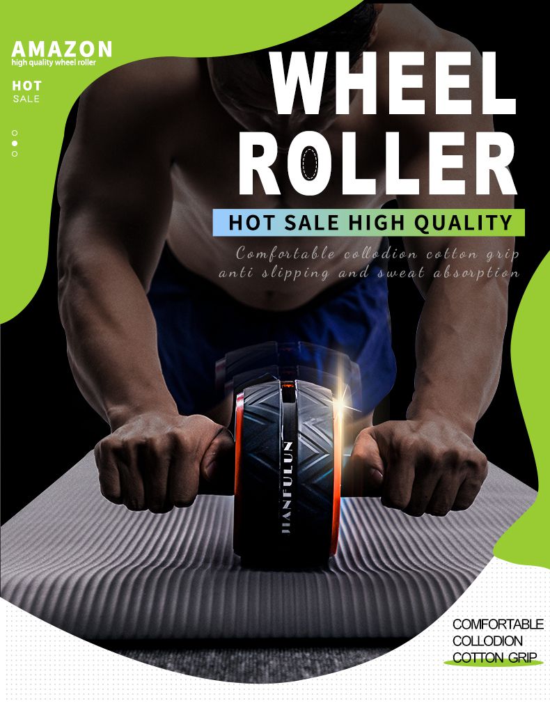 Abdominal Roller And Pad Knee Mat