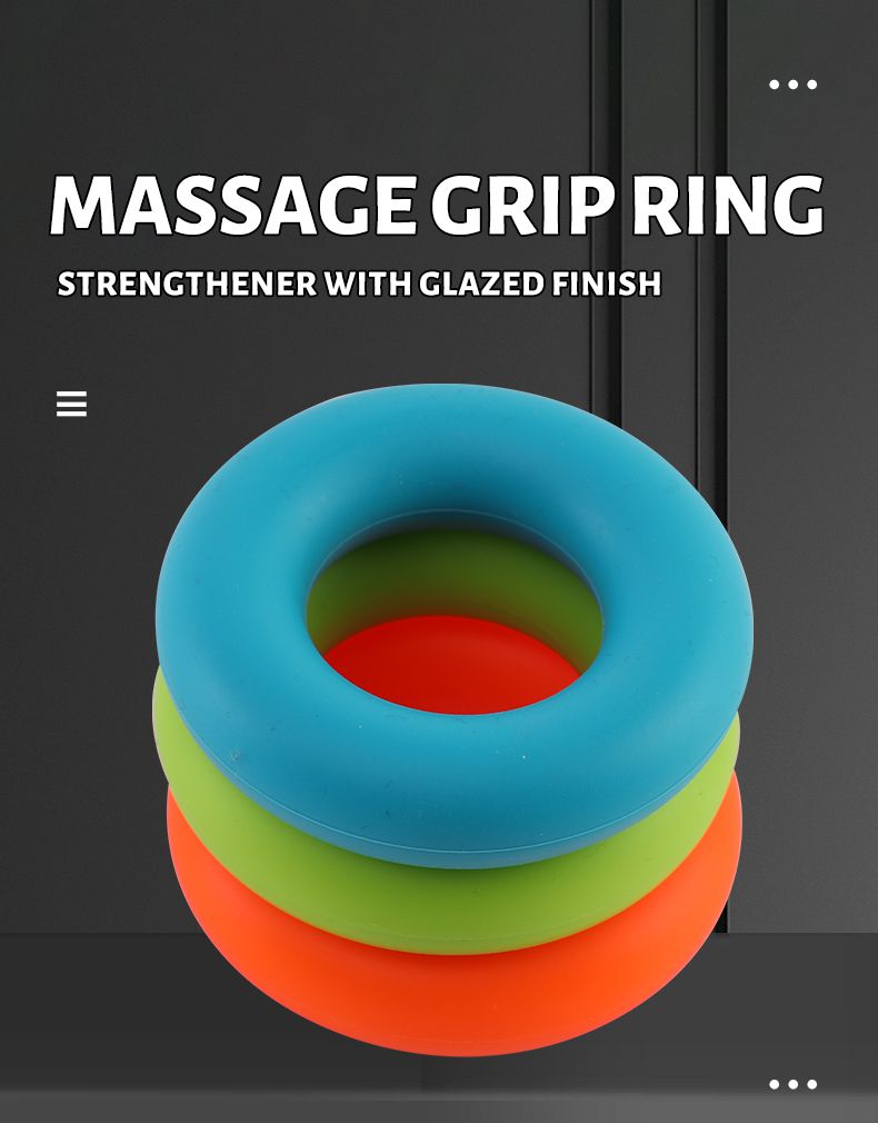 Easy Carry Silicon Rubber Hand Grip Ring Strength Trainer