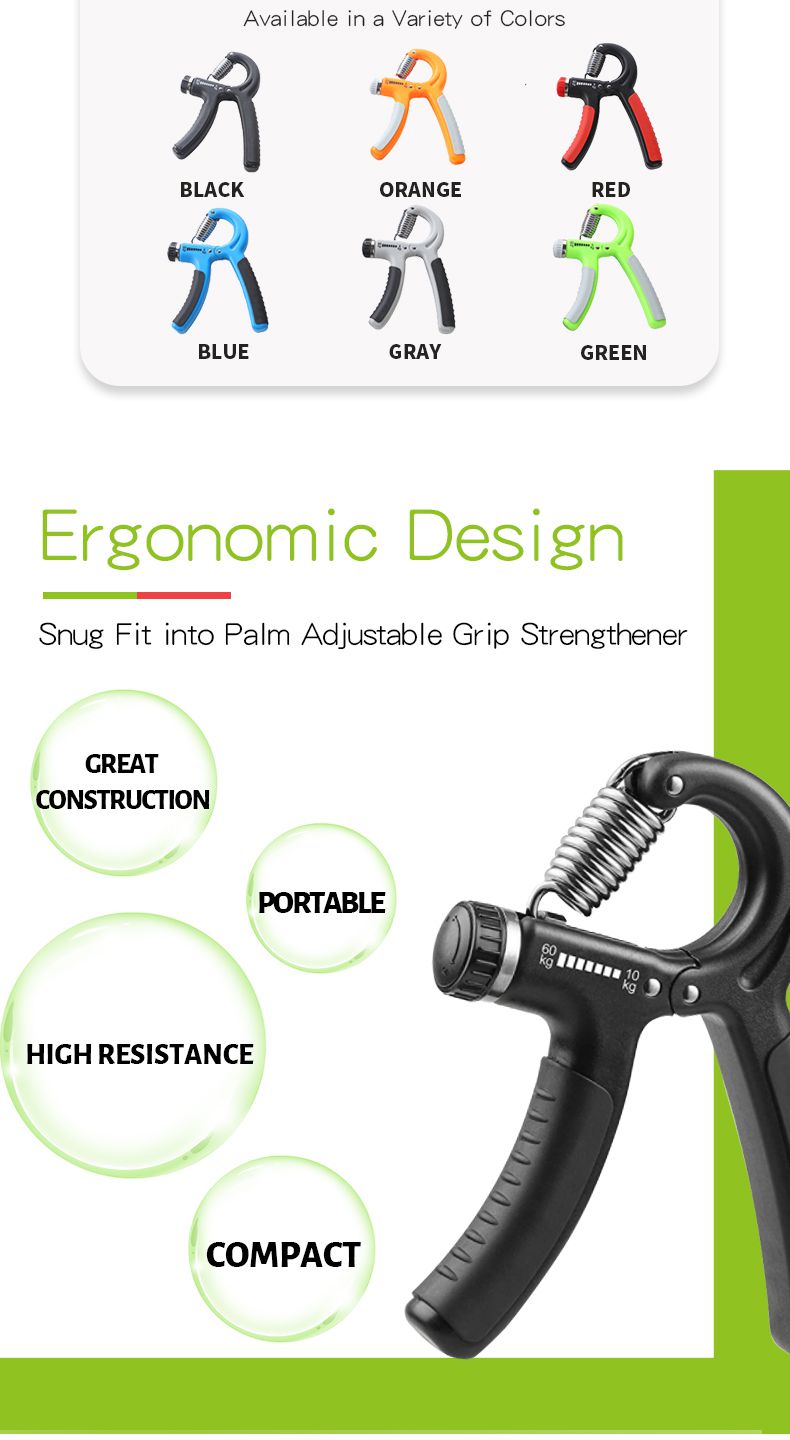 Adjustable Finger Exerciser Hand Grip Strengthener