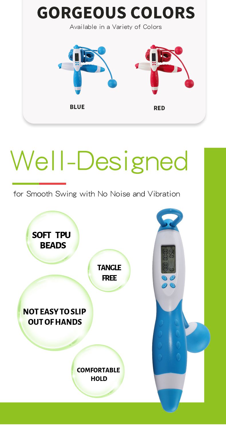 Electronic Counting Jump Ropes With Two Rope Choices