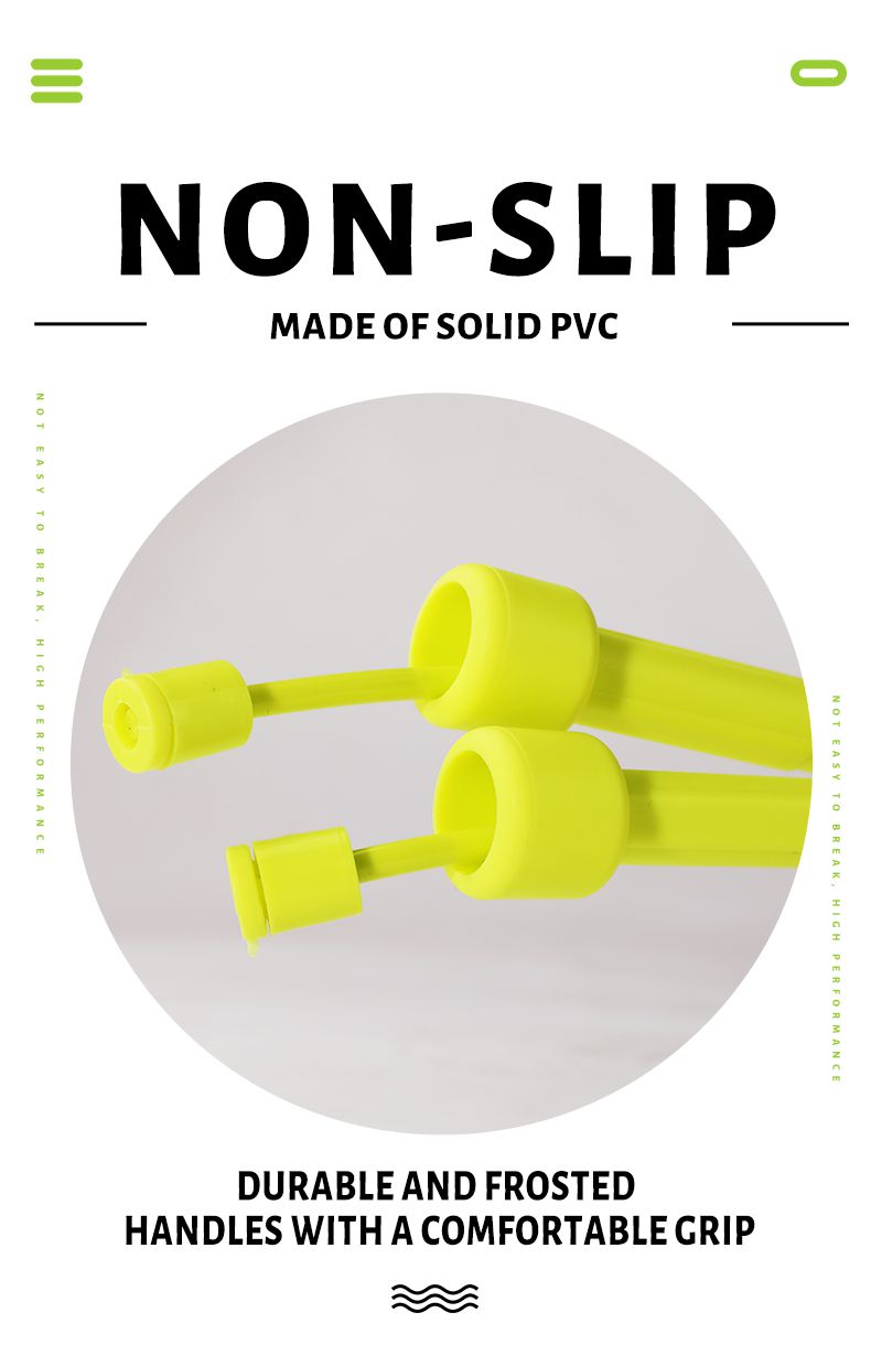 Adjustable PVC Jump Rope With Non-Slip Handles