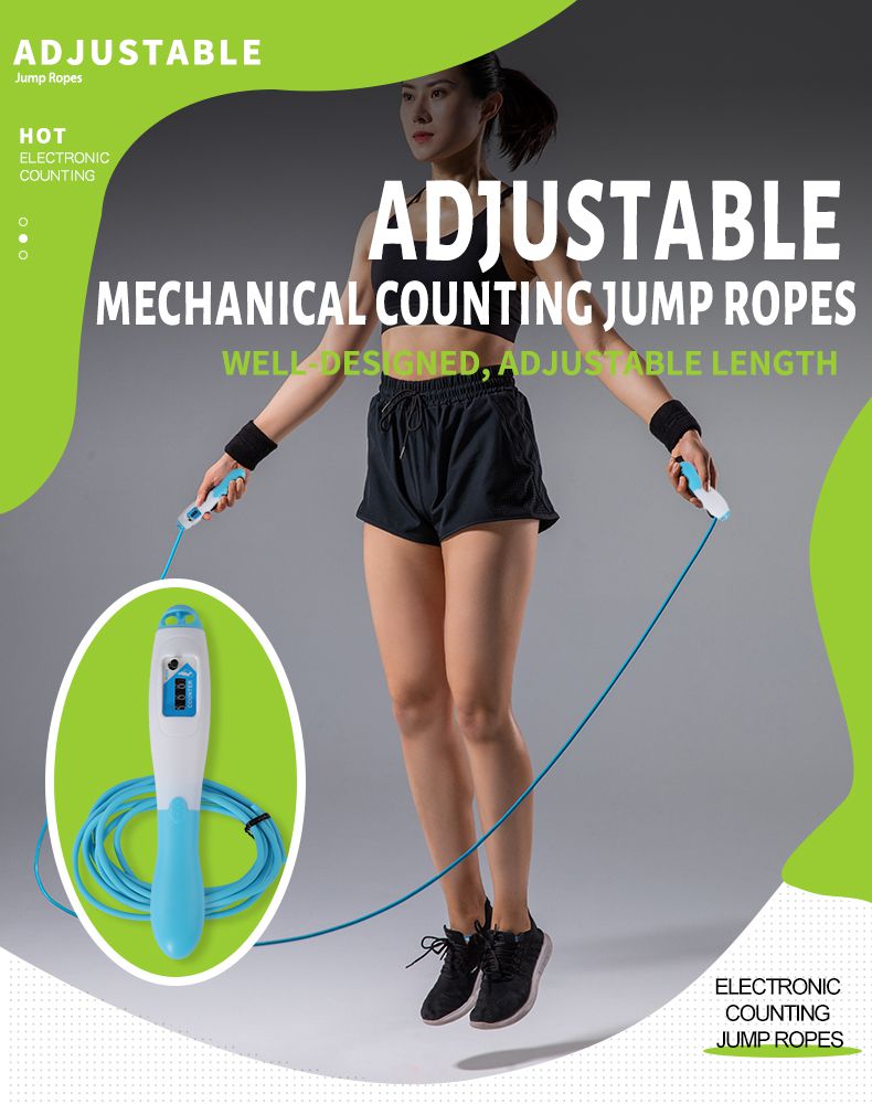 Mechanical Counting Skipping Rope Fish-Shaped Handle Counting Jump Rope