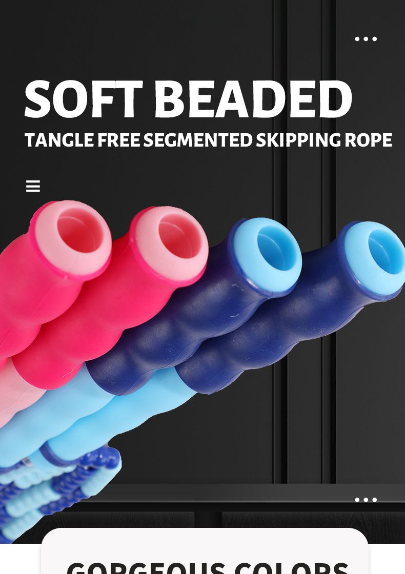 Soft Beaded Free Segmented Skipping Rope