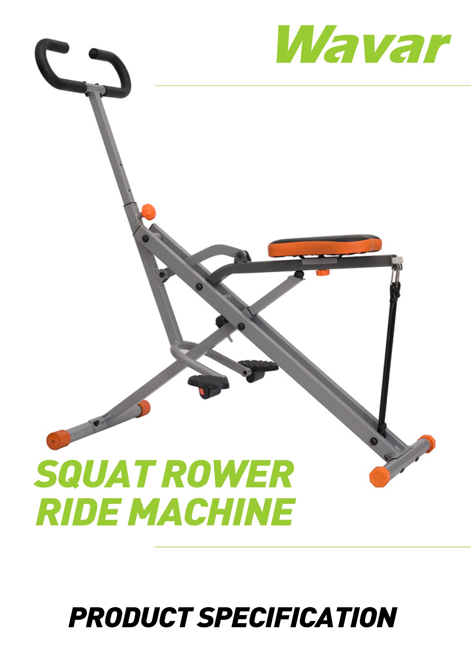 Squat Rower Ride Machine