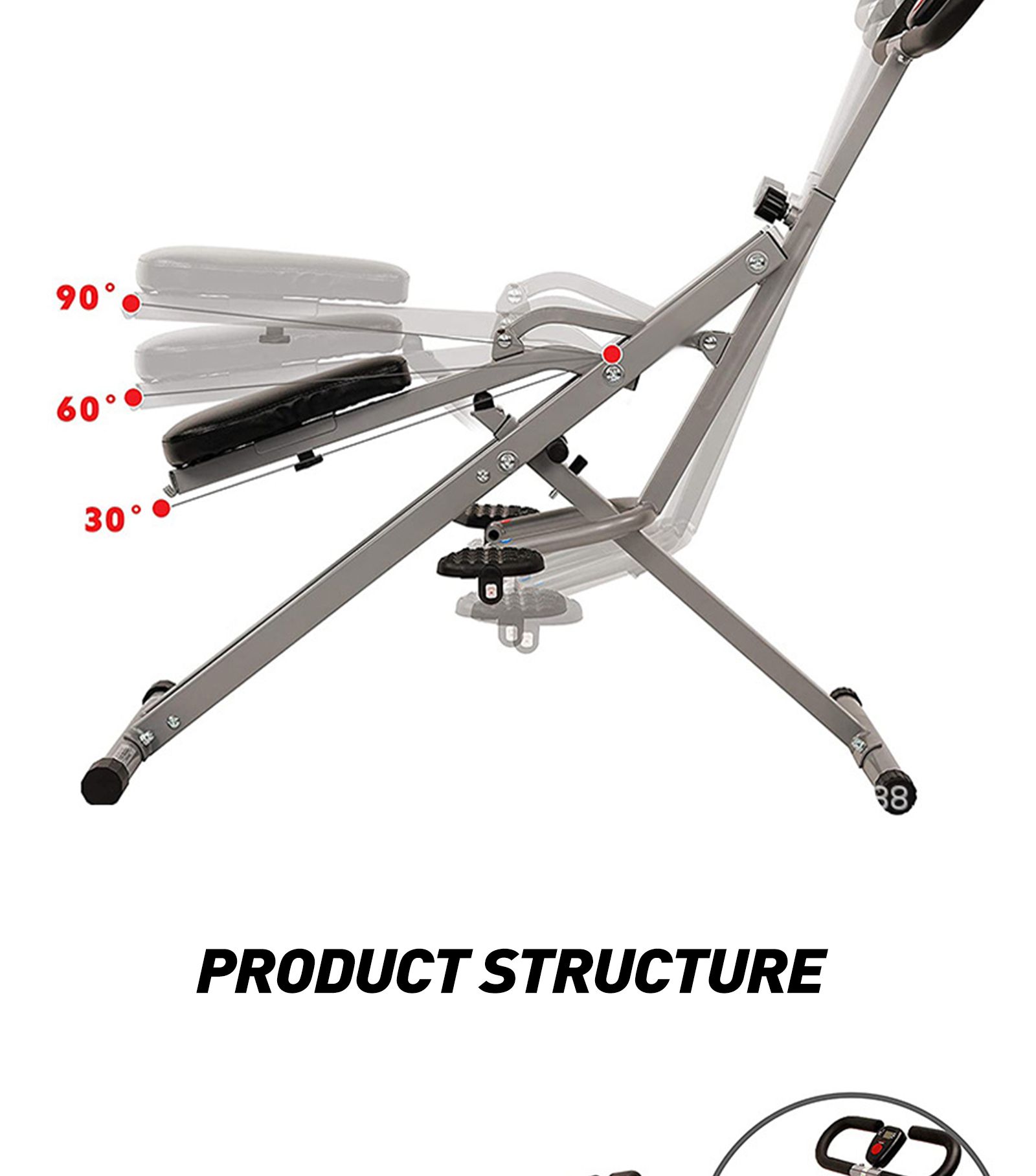 Squat Rower Ride Machine