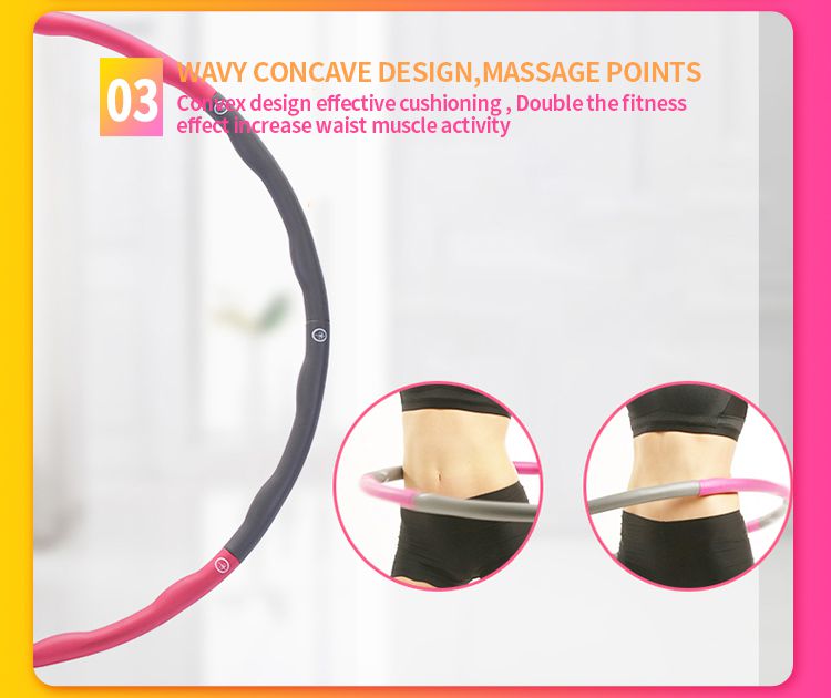 PVC Foamed Cotton Detachable Hula Hoop