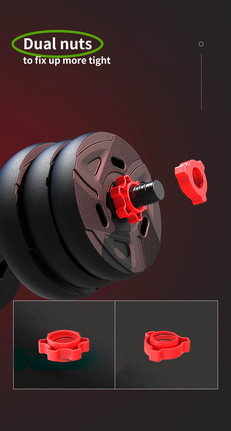 Umweltfreundliche multifunktionale Irons und Zement Hantel-Langhantel-Langhantel-Set mit Kettlebell Bars