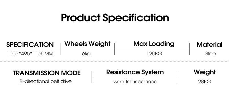 Indoor Spin Bike Product Specifications