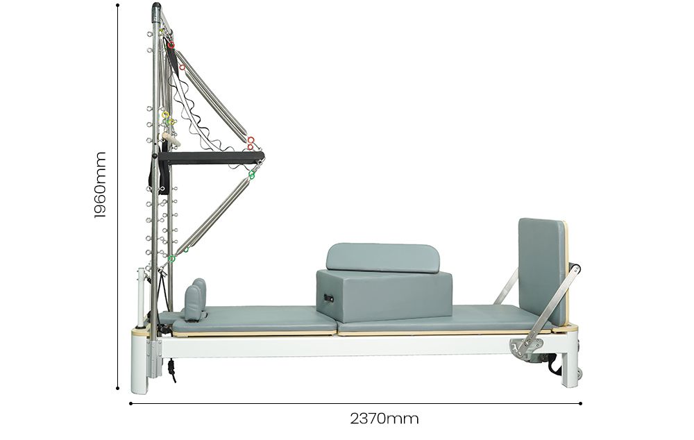 Aluminiumlegierung semi erhöhte Pilates -Reformer