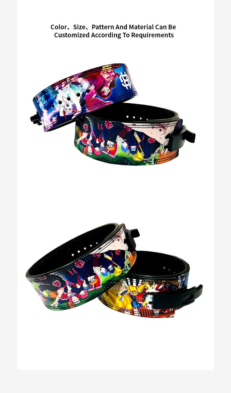 New Arrival Anime Printing Weight Lifting Belt