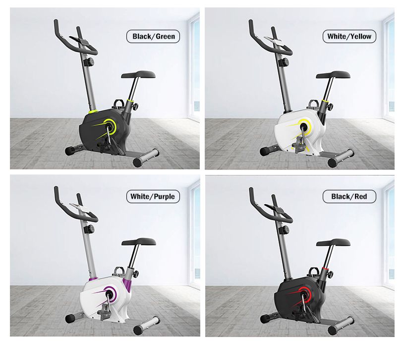 Whole-covered Home Upright Mute Magnetic Control Stationary Exercise Bike