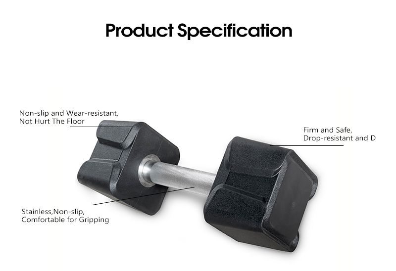 TPU Rubber Coated Dumbbell