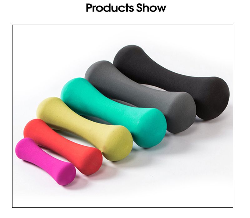 PVC Coated Color Cast Iron Bone Shape Dumbbell for Ladies