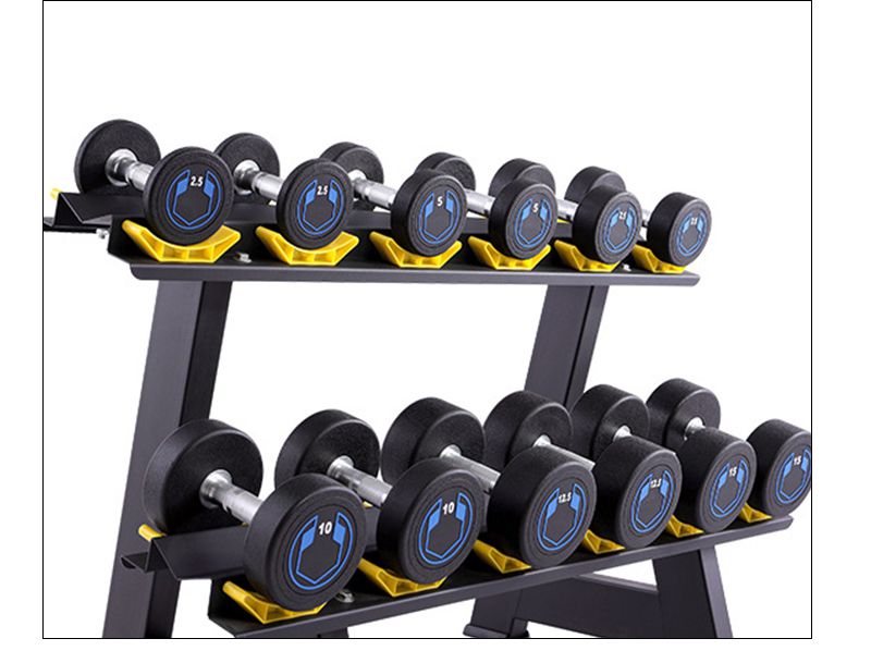 Captain America Style Round PU Dumbbells