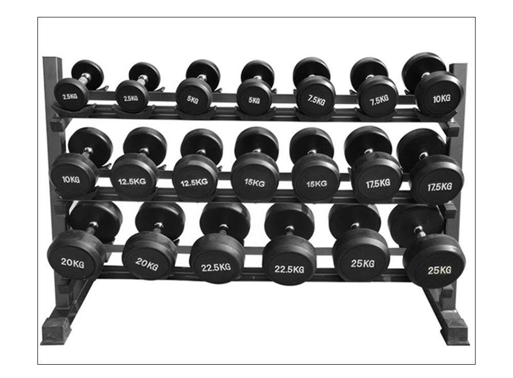 3 Tier Dumbbell Rack with Bracket