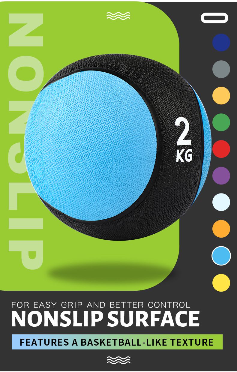 Solid Rubber Medicine Ball Core Exercise