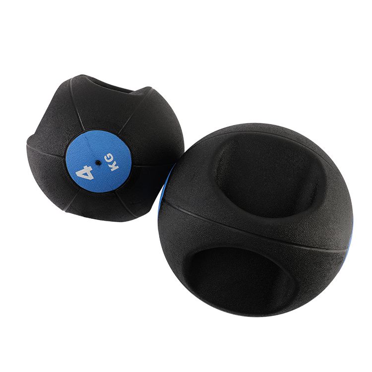 Sturdy Rubber Medicine Ball with Dual Grip