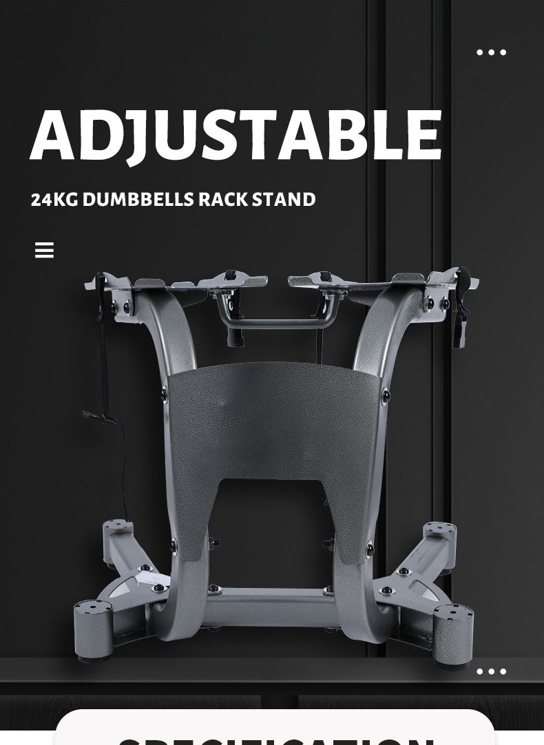 24kg Adjustable Dumbbells Rack Stand