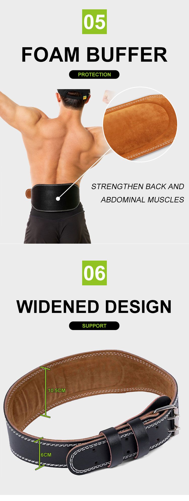 High Quality Buckle Powerlifting Gym Belt