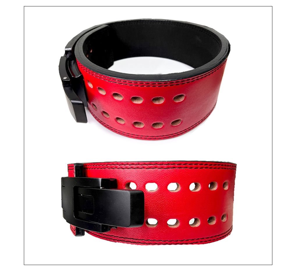 Leather Metal Buckle Weightlifting Belt