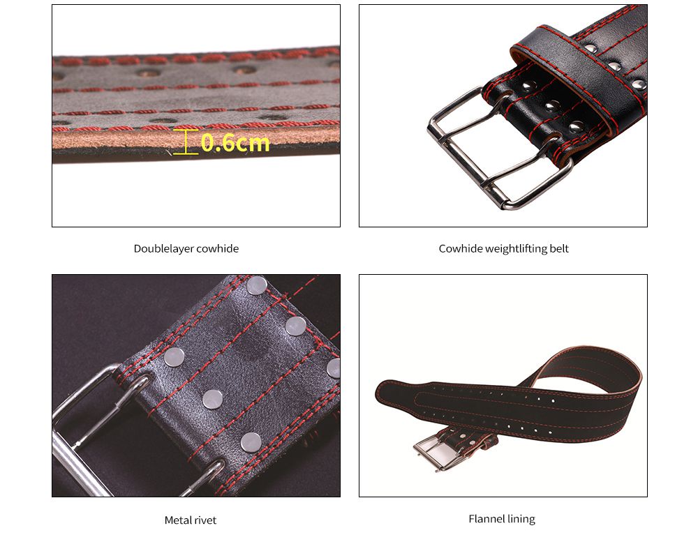 Fitness Lever Weight Lifting Leather Belt