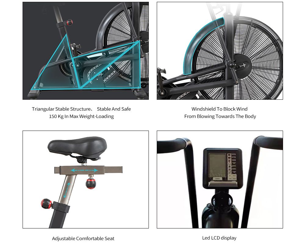 Household Aerobic Fitness Wind Resistance Bike