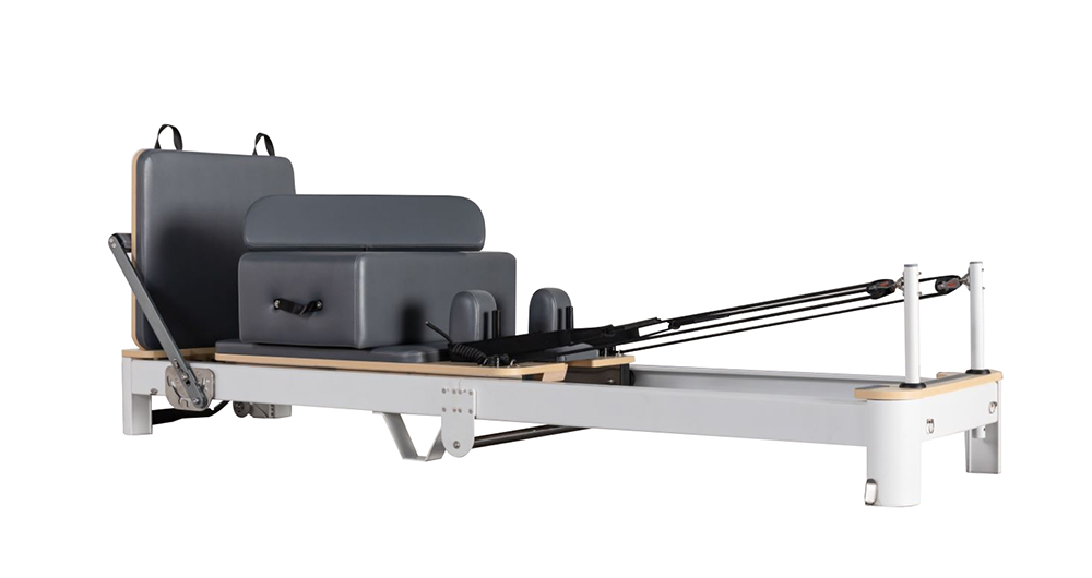 Faltbares Aluminium weiße Reformer hochwertiger Raumsparung Pilates Reformer Faltbares Aluminium weiße Reformer hochwertiger Raumsparung Pilates Reformer