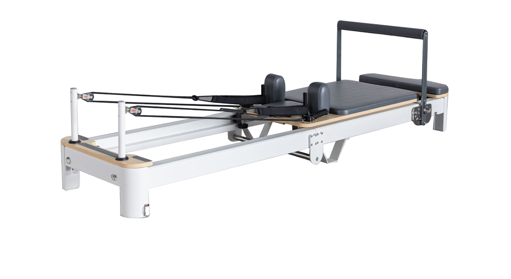 Faltbares Aluminium weiße Reformer hochwertiger Raumsparung Pilates Reformer Faltbares Aluminium weiße Reformer hochwertiger Raumsparung Pilates Reformer