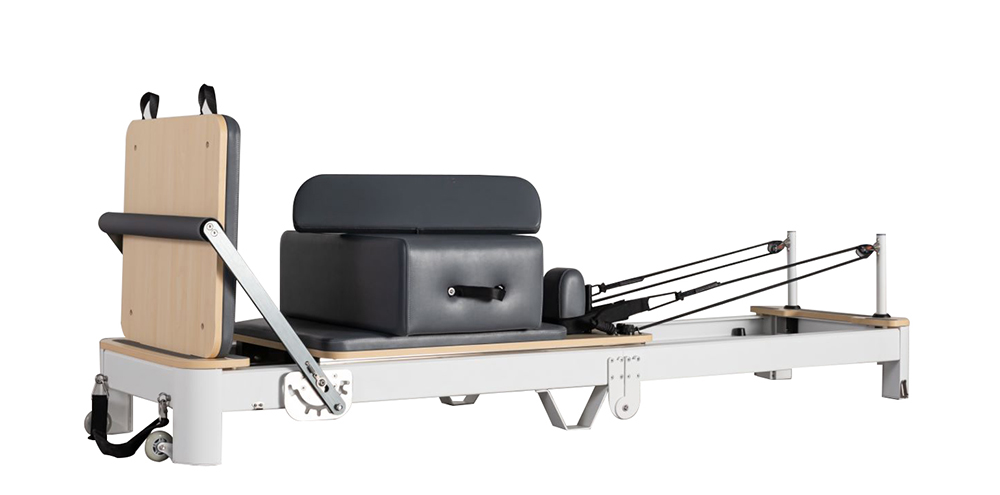 Faltbares Aluminium weiße Reformer hochwertiger Raumsparung Pilates Reformer Faltbares Aluminium weiße Reformer hochwertiger Raumsparung Pilates Reformer