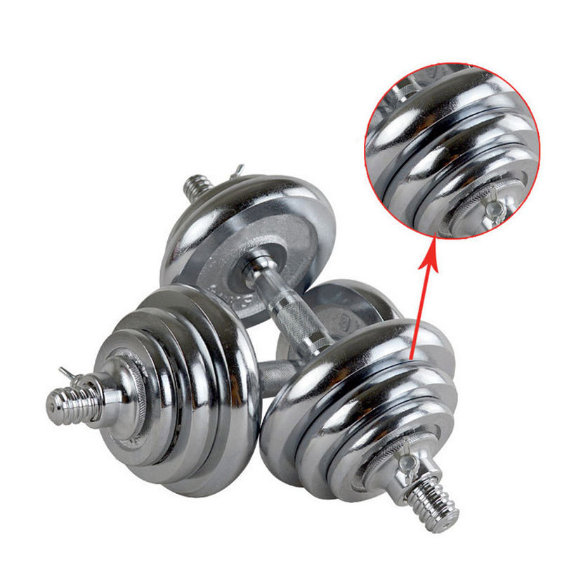 15 20 30 50 kg Electroplate-dumbbell with Box