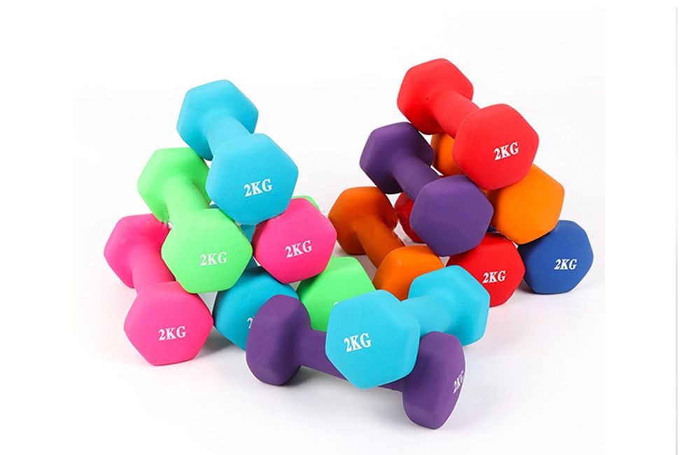 Dumbbells eintauchen - niedriger Preis heißer Verkauf farbenfroher Großhandel Neopren -Hantel -Sets für Damen