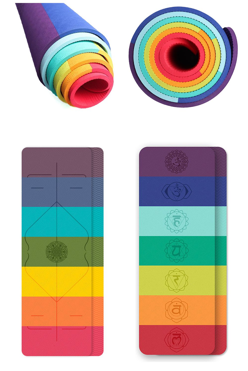 TPE -Farbblock -Yogamatte TPE -Farbblock -Yogamatte